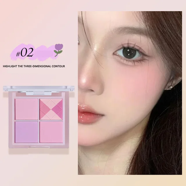 Coral Pink Mineral Blush Powder