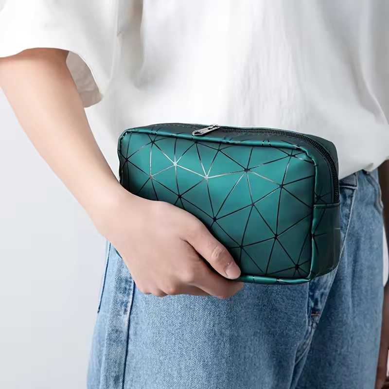 Portable Makeup Storage Bag Geometric