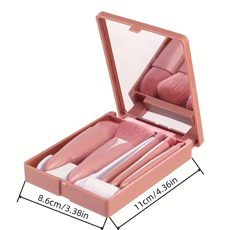 5Pcs Portable Travel Makeup Brushes