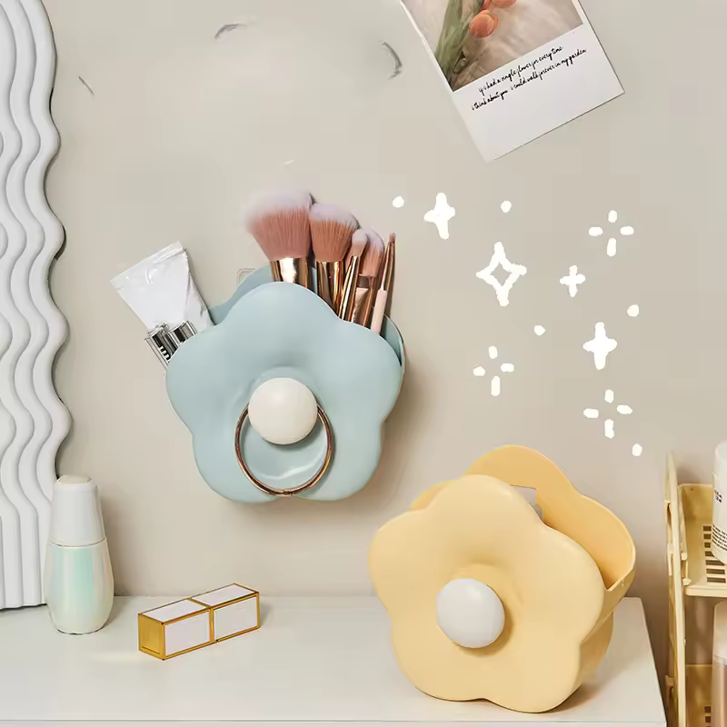 Flower Makeup Brush Storage Box
