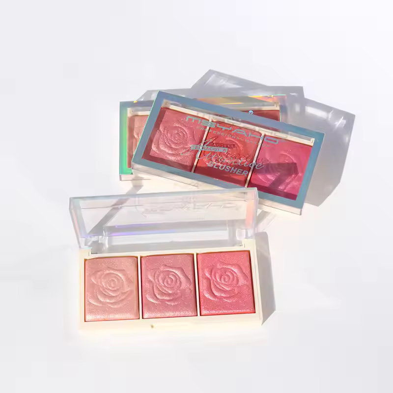 Rose Diamond Highlighter Powder Palette