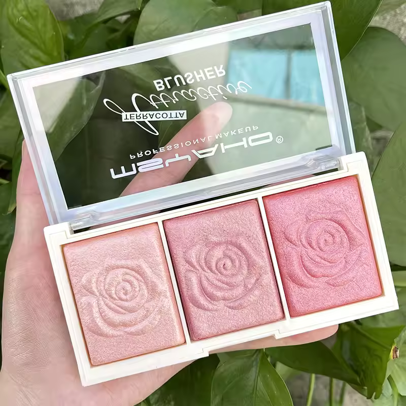 Rose Diamond Highlighter Powder Palette