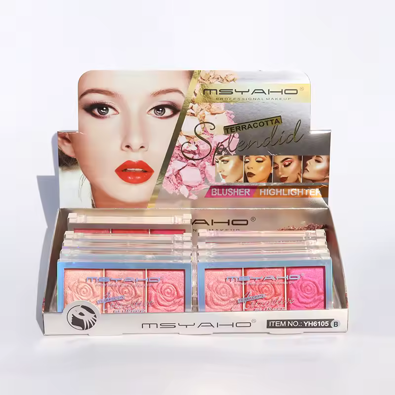 Rose Diamond Highlighter Powder Palette