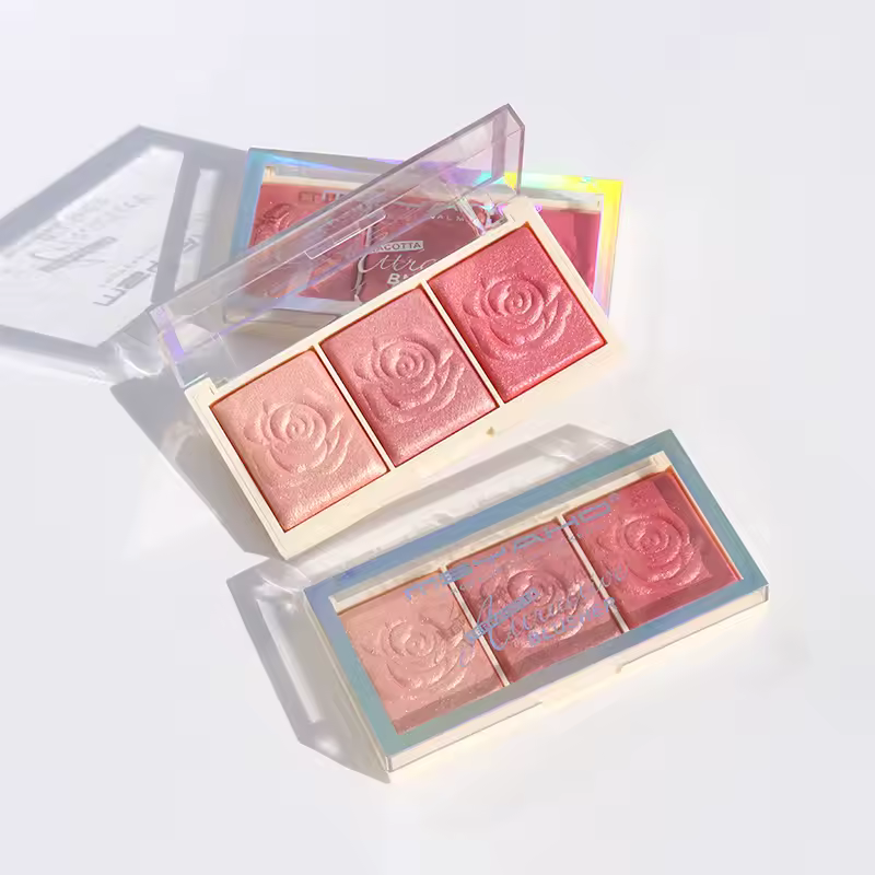 Rose Diamond Highlighter Powder Palette