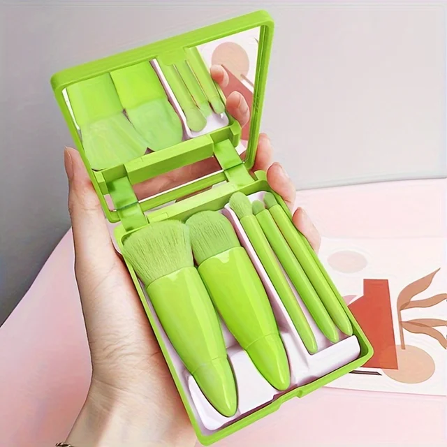 5Pcs Portable Travel Makeup Brushes