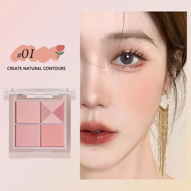 Coral Pink Mineral Blush Powder